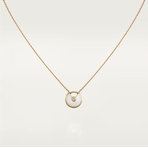 Cartier Mother of Pearl Amulet 18k Yellow Gold- XS